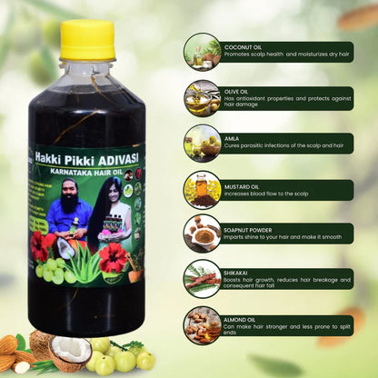Adivasi Hakki Pikki Herbal Hair Oil