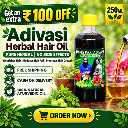 Adivasi Hakki Pikki Herbal Hair Oil
