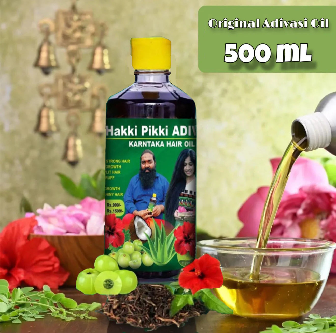 Adivasi Hakki Pikki Herbal Hair Oil